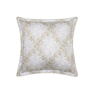 Taie d'oreiller imprimée en satin de coton bio, ROCAILLE ALEXANDRE TURPAULT