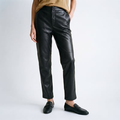 Pantalon cigarette simili-cuir avec ceinture semi-élastique JORDANA ARTLOVE