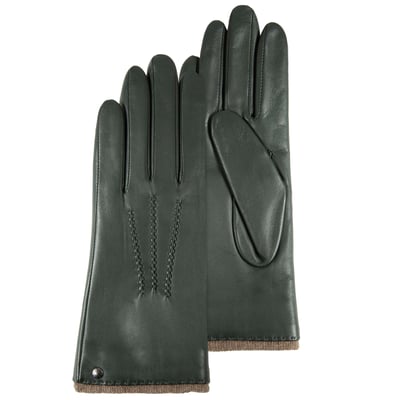Gants en cuir d'agneau pleine fleur, doublés cachemire ISOTONER