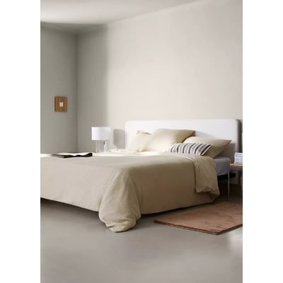 Housse de couette coton gaufré garment-dyed lit 150/160 cm MANGO HOME