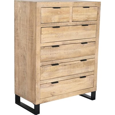Commode élégante en bois de manguier et métal RECOLLECTION
