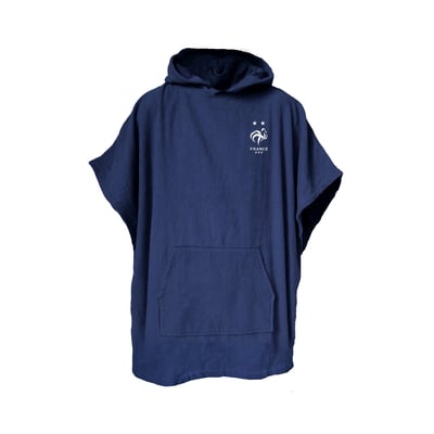 Poncho de bain Enfant 100% Coton, Équipe de France de Football LOGO FFF