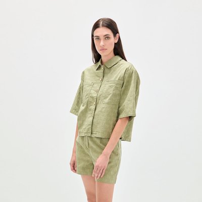 Chemise courte à manches courtes et imprimé ton sur ton LOLA CASADEMUNT