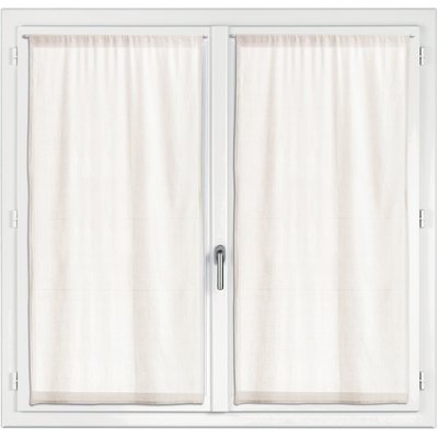 Lot de 2 voilages coton, Touch C DESIGN HOME TEXTILE