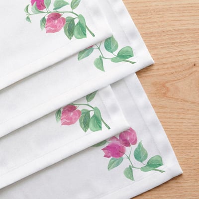 Lot de 4 serviettes en coton 100% Bouga NAF NAF HOME