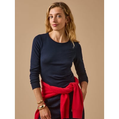 T-shirt col rond  jersey de laine CYRILLUS