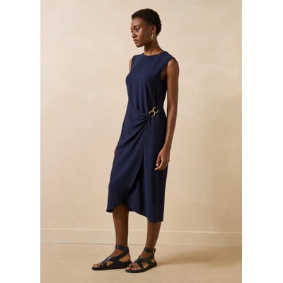 Robe midi sans manches cintrée LA FEE MARABOUTEE
