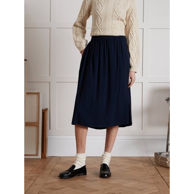 Jupe mi-longue viscose dobby CYRILLUS