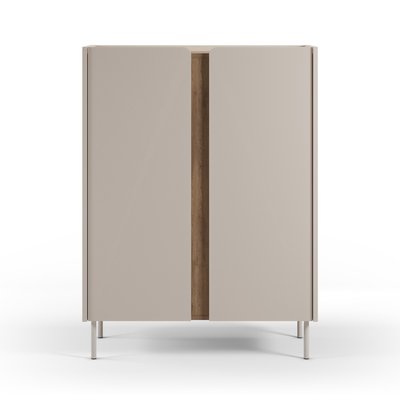 Buffet 2 portes en bois et métal H120cm - Boxy DRAWER