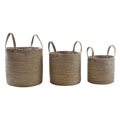 Cache-pot en jute et coton (Lot de 3) AUBRY GASPARD