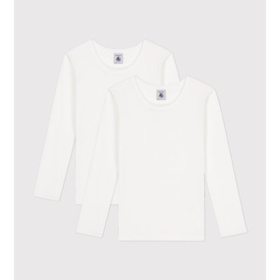 2er Pack Unterhemden, lange Ärmel PETIT BATEAU