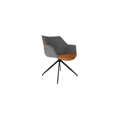 Fauteuil en cuir Doulton ZUIVER