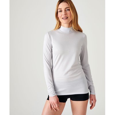 Sous-pull maille côtelée Thermolactyl et soie DAMART