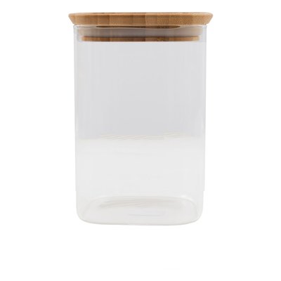 Bocal De Conservation En Verre Avec Couvercle En Bambou 800 Ml POINT VIRGULE