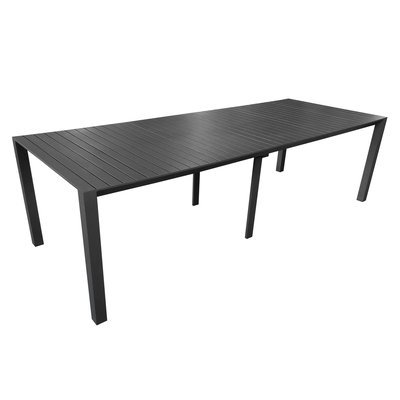 Table de jardin extensible rectangulaire (52/260 x 100 x 74 cm) en aluminium OVIALA