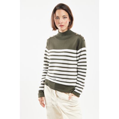 Pull rayé en laine EDGAR TERRE & MER