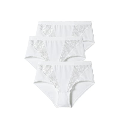 Culottes coton stretch - Lot de 3 DAMART