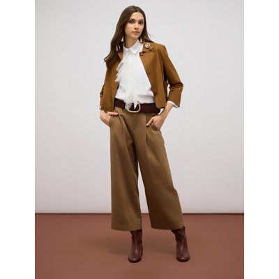 Pantalon palazzo réalisé en DRILL de coton OLTRE