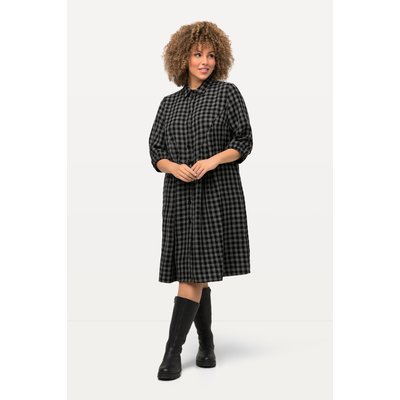 Robe midi à col chemise et manches 3/4 ULLA POPKEN