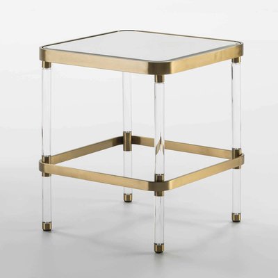 Table d'appoint en verre, carré, Arcos RECOLLECTION