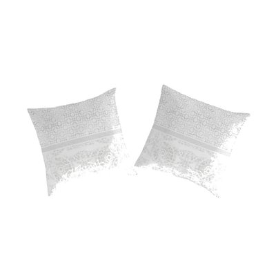 2 Taies d'oreiller 100% coton BARI GUY LAROCHE