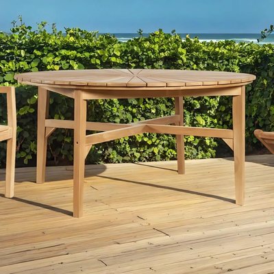 Table jardin ronde en teck Roxan WANDA COLLECTION
