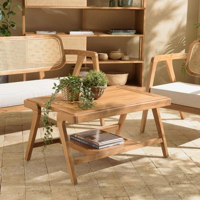 Table basse teck naturel 2 niveaux MANAK PIER IMPORT