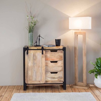 Petit buffet en bois de manguier  NEW-YORK MADE IN MEUBLES 