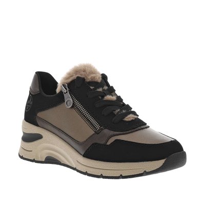 Sneakers cuir talon semi-compensé RIEKER