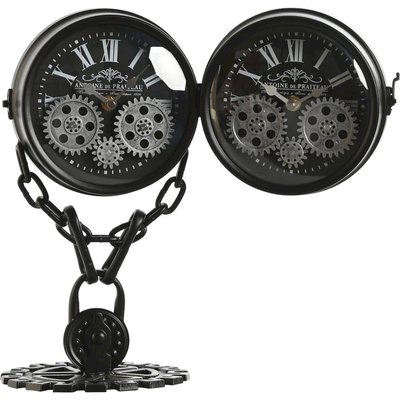 Horloge de table style loft métal verre   élégant RECOLLECTION