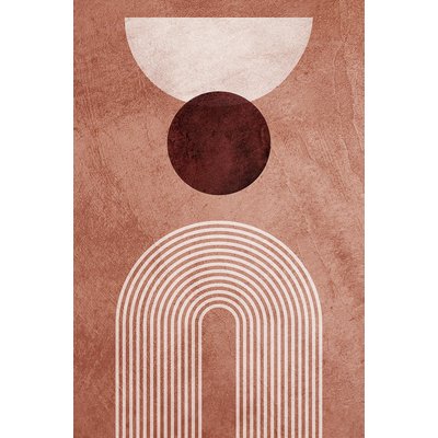 Tableau organique arche rose HEXOA