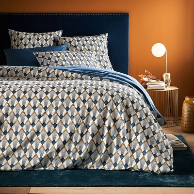 Housse de couette percale, Elisa bleue LA REDOUTE INTERIEURS