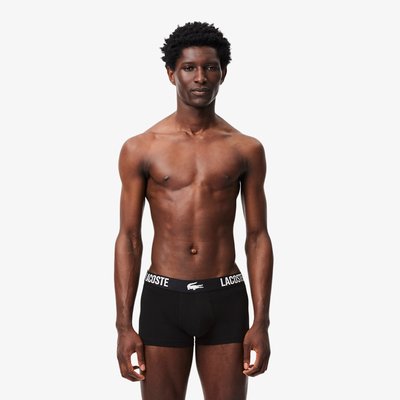 Lot de 3 boxers courts coton LACOSTE