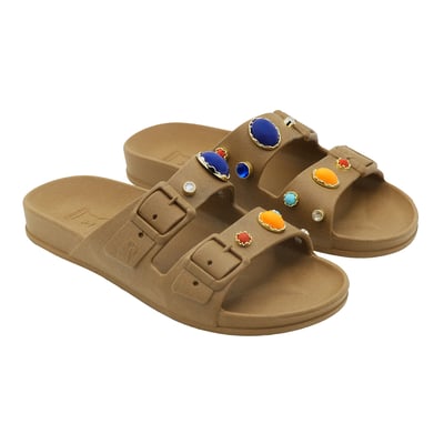 Sandales plates Femme JOIA SUNSET - Camel - 37 CACATOES