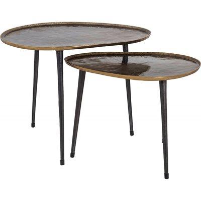 Tables gigognes aluminium triangulaires Chandon RECOLLECTION
