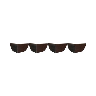 Pied angle galbé (lot de 4) SOMEO