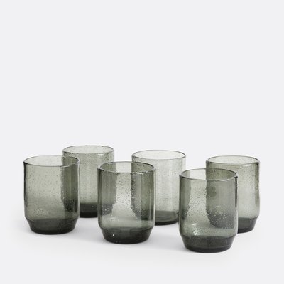 Lot de 6 gobelets en verre bullé, Faraji LA REDOUTE INTERIEURS