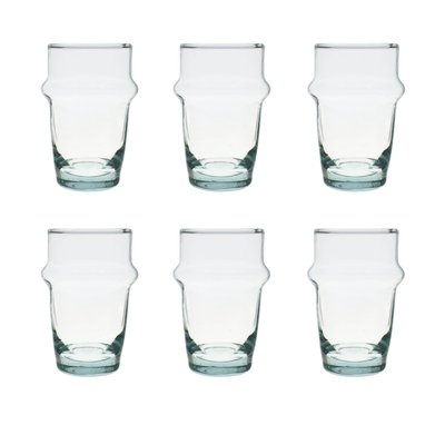 Lot de 6 gobelets en verre recyclé 22cl, BELDI NOVASTYL