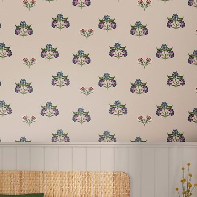 Papier peint Ornements de fleurs jacobines JOULES