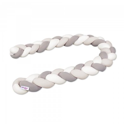 Tour de lit tressé Cododo Ivoire/Beige/Crème BABYBAY