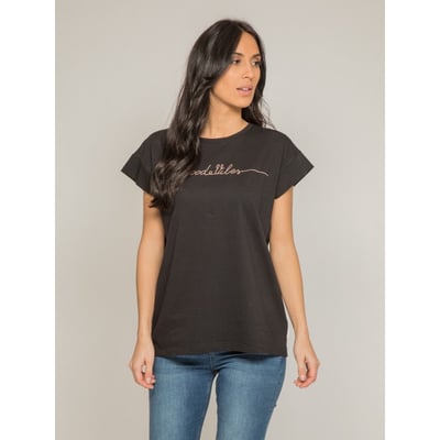 T-shirt Col Rond Message Fibes DONA LISA