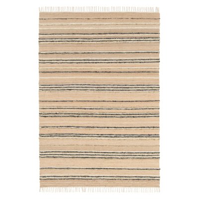 Tapis rayé fait main en laine et jute RAJ AFK LIVING
