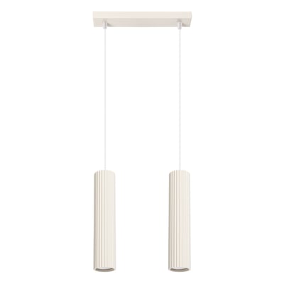 Suspension Aluminium Beige GU10 2 Karbon EDEN