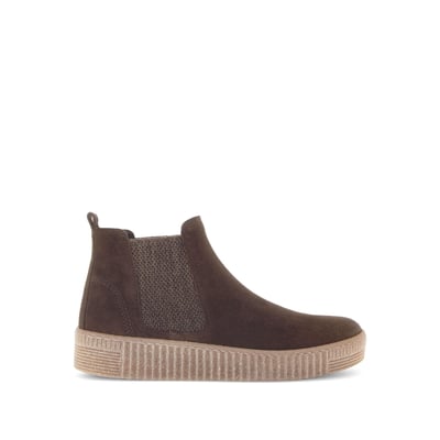 Bottines Chelsea en cuir à talon compensé GABOR