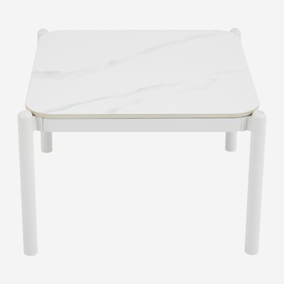 Table d'appoint de jardin en aluminium et céramique NAZARE HABITAT