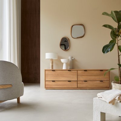 Meuble TV en teck massif 180 cm SENSON TIKAMOON