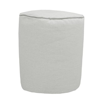 Pouf repose pieds en lin, déhoussable MX HOME