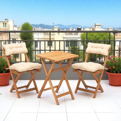 Petit salon de jardin 2 places - pliant, confort SORA PIER IMPORT