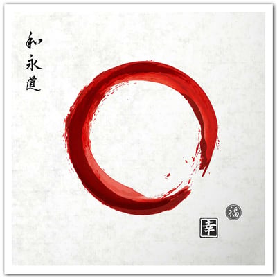 Affiche zen circle japonnais HEXOA