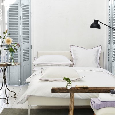 Housse de couette unie en percale de coton, ASTOR DESIGNERS GUILD